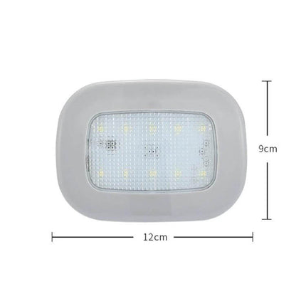 Car Reading LED Trunk Light - Black Shell For Trunk Illumination magnetic or tape mount, compact 12x9cm trunk LED light