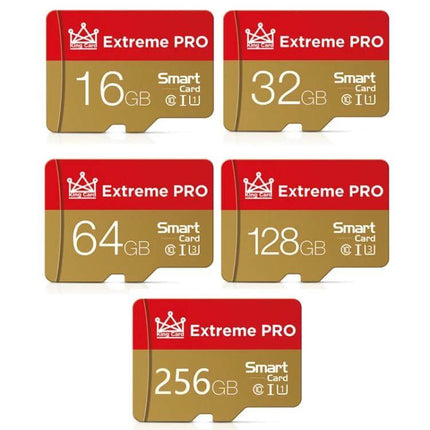 King Card Micro SD Memory Card for Phones and Cameras, Various Capacities - red gold Extreme PRO cards 16GB 32GB 64GB 128GB 256GB