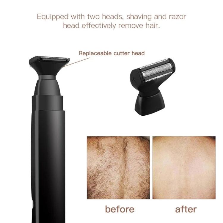 Rechargeable 2-in-1 Back Shaver with USB Charging and Ultra-Wide Blade