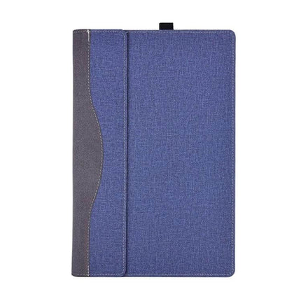 Protective PU Leather Case for HP Spectre X360 Laptops, 13.3 and 15.6 Inch Models - blue fabric-style sleeve with secure grip and airflow protection