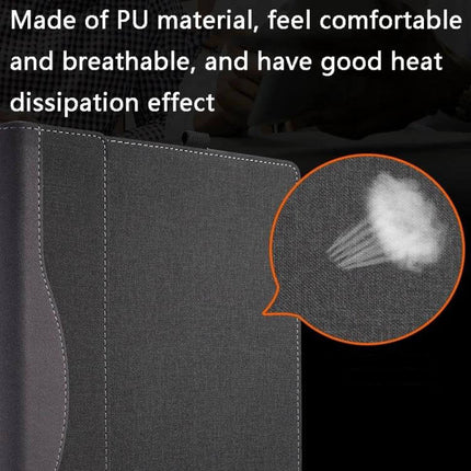 Protective PU Leather Case for HP Spectre X360 Laptops, 13.3 and 15.6 Inch Models - breathable PU material with heat dissipation and secure grip