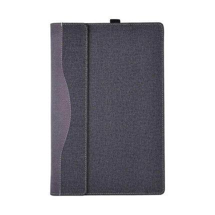 Protective PU Leather Case for HP Spectre X360 Laptops, 13.3 and 15.6 Inch Models - slim dark gray travel sleeve with secure grip and airflow