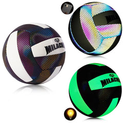 BrightGlow Machine-Stitched PU Volleyball No.5 for Training and Competition