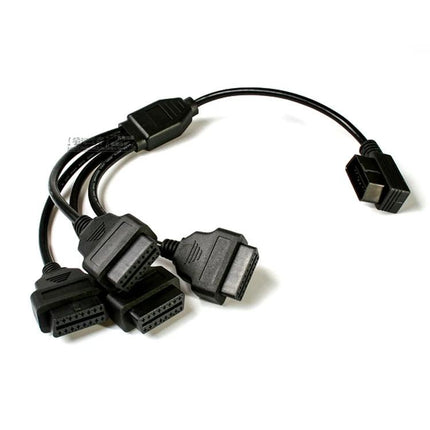 Practical OBD2 Cable for Everyday Vehicle Maintenance Checks - black multi-adapter OBD2 cable for routine diagnostics