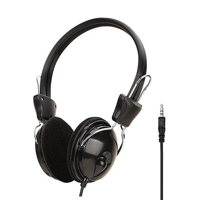 Soyto Computer Headset Black Over-Ear For Online Classes lightweight black over-ear headset with soft cushions for long calls