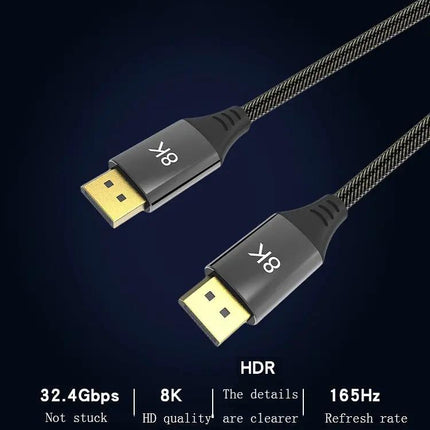 DisplayPort Male to Male Cable for High-Resolution Monitors | Syndmart