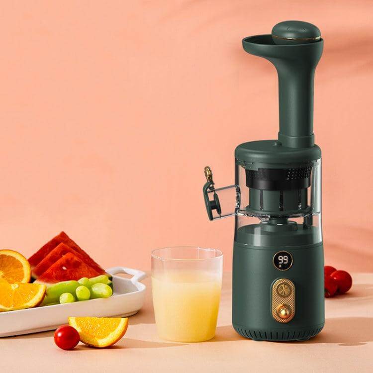 Retro 45W Wireless Fruit Juicer with Intelligent Display and High Juice Yield