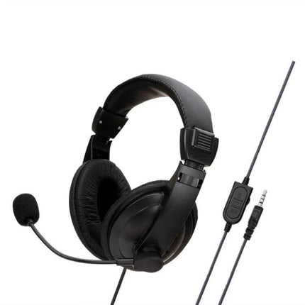 Soyto Ergonomic Gaming Headset Comfort Fit For PC And PS4 black over ear headset with mic breathable leather earmuffs