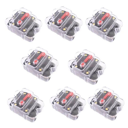 CB2 Auto Circuit Breaker Switch For Car RV Yacht Audio 60A compact 84×56×43mm automatic 12–48V overload protection with manual reset (set of 7)