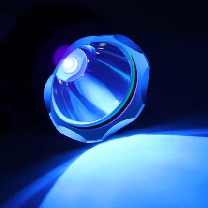 UV Glue Curing Lamp for Mobile Phone Repairs Without Clip shining blue LED curing light on phone screen repair workspace