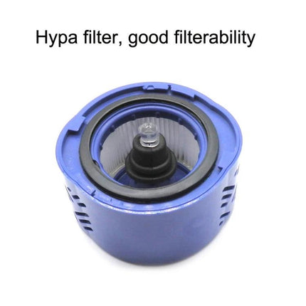 Dyson V6 Replacement Filter Accessories, 3-in-1 Set - blue HEPA rear filter for improving airflow and capturing dust in small homes