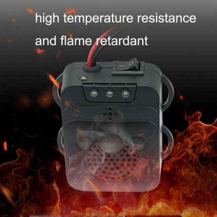 Vehicle Ultrasonic Mouse Repeller For Cars Everyday Use compact 12V flame retardant design with switch and speaker shown amid high temperature resistance visuals