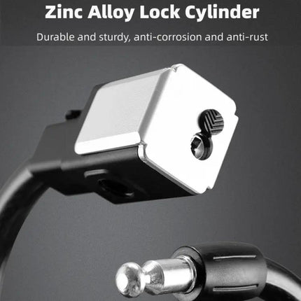Mountain Bike Portable Anti-Theft Bold Cable Lock 1.5m With Lock Frame | Syndmart