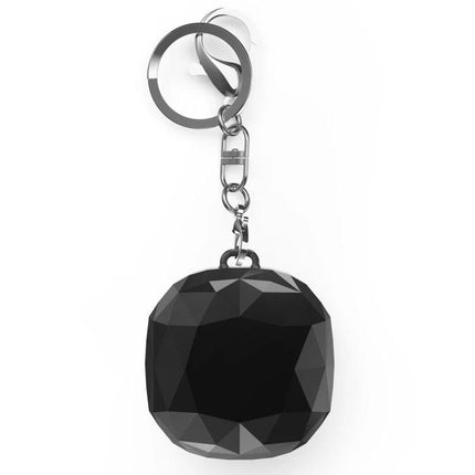 Convenient Case for Protecting Samsung Earbuds in Daily Use - black faceted keychain case with 360-degree protection
