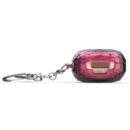 Convenient Case for Protecting Samsung Earbuds in Daily Use slim pink crystal keychain case offering 360-degree drop and scratch protection