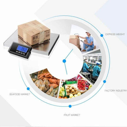 Wireless Portable Express Scale For Animal Weighing showing compact scale with wireless display used in markets, farms, delivery and factory settings