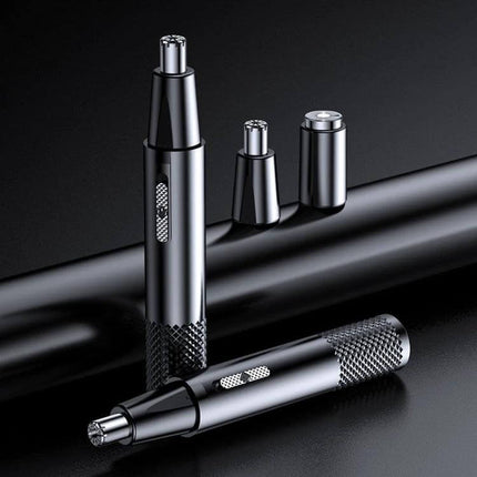 Nose Hair Trimmer For Unisex Use, USB Rechargeable Mini Clipper – compact stainless steel blades, ABS body, 360-degree design for travel and home grooming