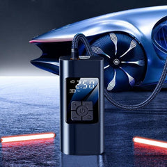 Portable Digital Air Compressor for Cars and Bikes with Wireless Charging