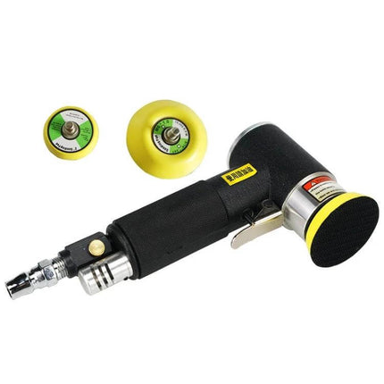 Versatile Pneumatic Polisher for Auto Detailing with Multiple Pad Sizes – compact 980g air polisher with three pad options for car polishing and waxing