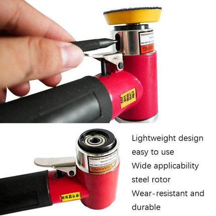 Versatile Pneumatic Polisher for Auto Detailing with Multiple Pad Sizes lightweight red air polisher with multiple pad options