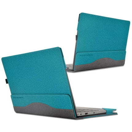 Anti-Drop Protective Case for Lenovo XiaoXin Air 13 in teal PU leather and microfiber, slim travel sleeve protecting against drops and scratches