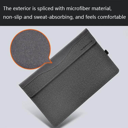 Anti-Drop Protective Case for Lenovo XiaoXin Air 13 gray PU leather microfiber sleeve showing non-slip sweat-absorbing exterior