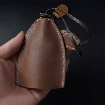 Vintage Handmade Leather Car Key Case Olive Green For Car Keys - olive green vintage cowhide key case, compact pocket organizer