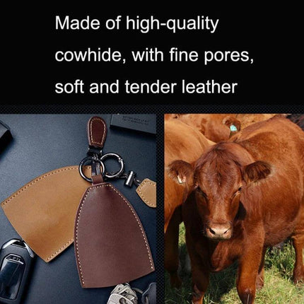 Vintage Handmade Leather Car Key Case Olive Green For Car Keys - olive green cowhide key case, compact vintage design, durable matte finish