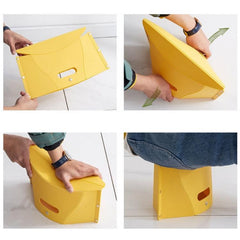 Compact Portable Folding Plastic Stool for Outdoor Adventures