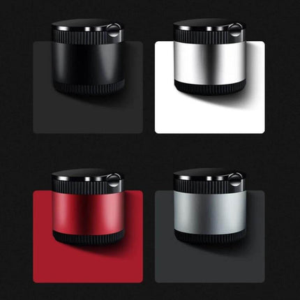 Car Ashtray With LED Ambient Light For Clean In Car Use - compact sealed car ashtray in black white red and silver with automatic LED lid