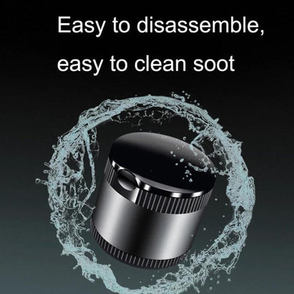 Car Ashtray With LED Ambient Light For Clean In Car Use - compact sealed ashtray with lid, easy to disassemble and clean soot, LED ambient light visible in dark