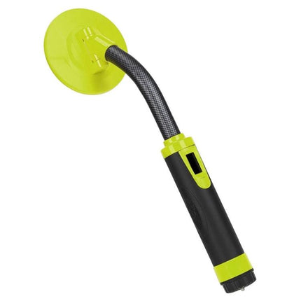 Waterproof Handheld Metal Detector for Outdoor Treasure Hunting - neon yellow compact waterproof probe with flexible shaft and ergonomic grip
