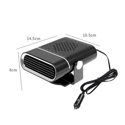24V Winter Car Heater Demister With Adjustable Angle Black compact 24V 150W heater/demister with cigarette-lighter plug and adjustable mount for windshields