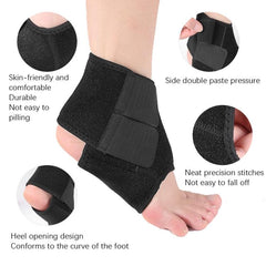 Reinforced Ankle Support Sleeve for Outdoor Sports - S Size Right Foot