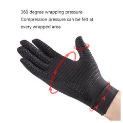 Copper Infused Anti-Slip Fitness Gloves with Pressure Support