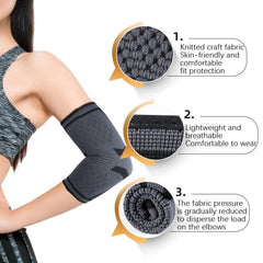 Breathable Elbow Pads for Sports and Fitness - 1 Pair of Protective Gear