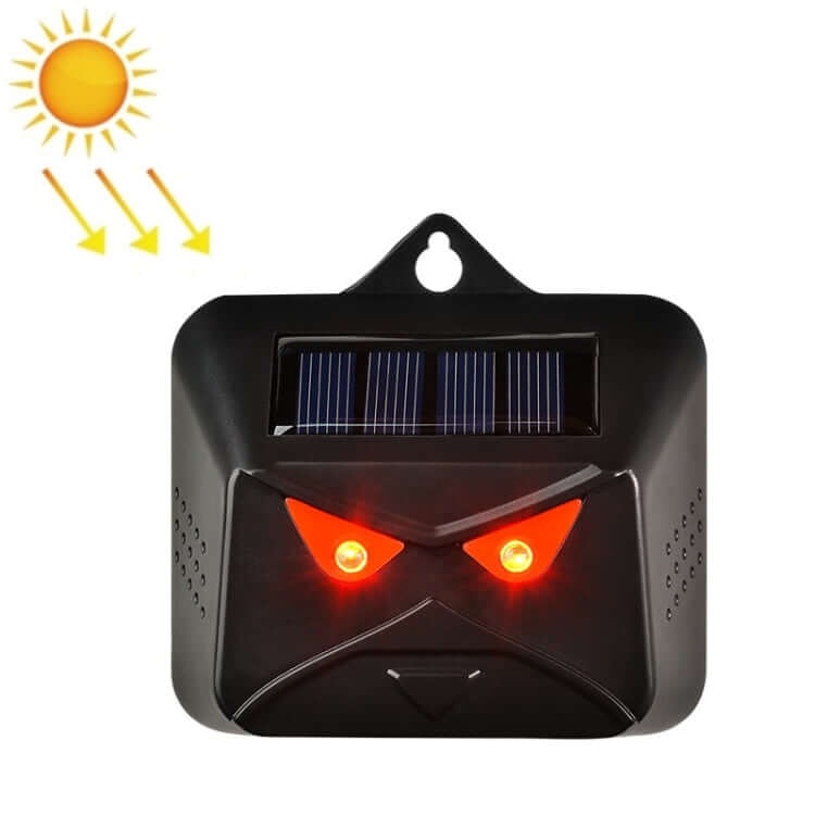 Solar-Powered High-Frequency Animal Deterrent with Nighttime Flash