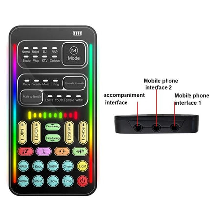 Voice Changer For Everyday Streaming And Gaming Fun portable vocal effects controller with modes and mobile phone interfaces