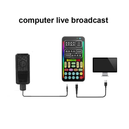 Voice Changer For Everyday Streaming And Gaming Fun portable mixer with microphone connected to computer for live broadcast
