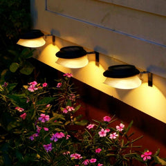 Solar-Powered Punch-Free UFO Garden Wall Light for Outdoor Ambiance