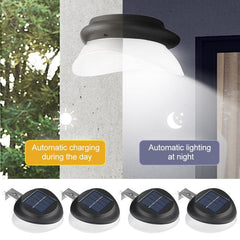 Solar-Powered Punch-Free UFO Garden Wall Light for Outdoor Ambiance