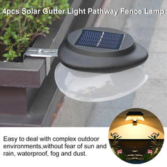 Solar-Powered Punch-Free UFO Garden Wall Light for Outdoor Ambiance