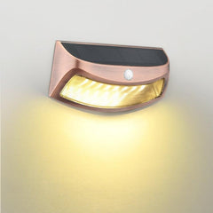 Solar-Powered Motion Sensor Wall Light in Elegant Red Copper