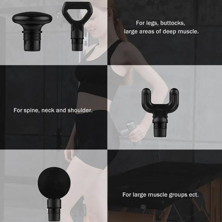 Portable 6-Speed Massage Gun with 6 Interchangeable Heads and CN Plug