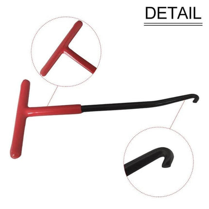 3-Piece Motorcycle Exhaust Pipe Spring Tool For Easy Removal - steel T-handle spring hook with long handle for removing and reinstalling exhaust springs