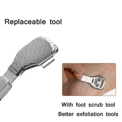 Stainless Steel Pedicure Callus Remover Tool Set with Interchangeable Blades