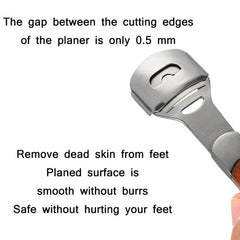 Stainless Steel Pedicure Callus Remover Tool Set with Interchangeable Blades