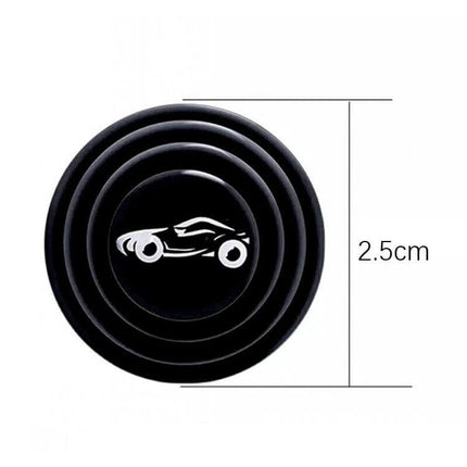 Silicone Car Door Protection Shock Pad for Everyday Collision Guard - black round 2.5cm three-layer shock-absorbing parking door buffer