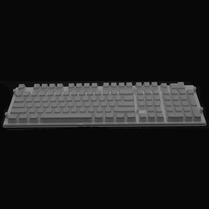 Translucent Double-Layer PBT Keycaps for Mechanical Keyboards on a standard 108-key layout showing translucent double-layer design