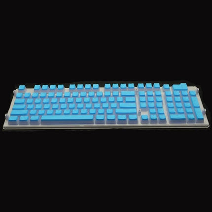 Translucent Double-Layer PBT Keycaps for Mechanical Keyboards bright blue translucent 108-key set on mechanical keyboard